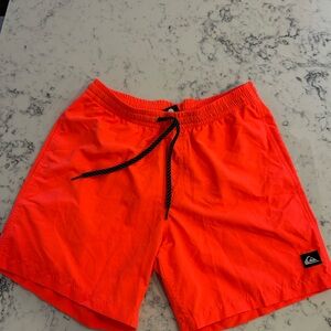 Quiksilver Men's Orange Swim Shorts men’s medium